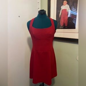 Sexy little red halter dress